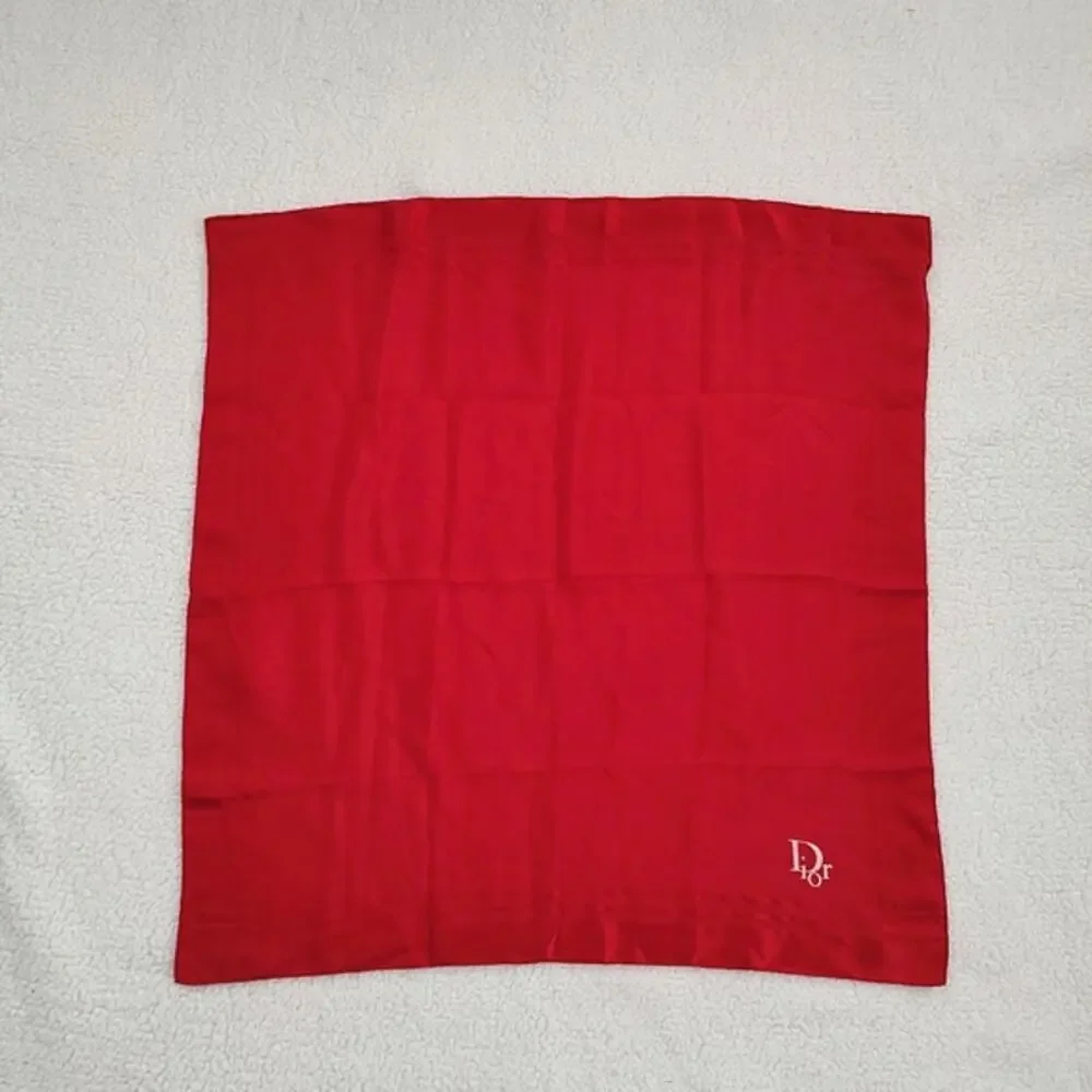 Dior vintage silk logo scarf 27